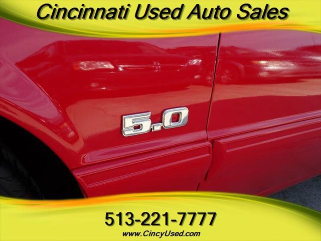 Photo of 1991 Bright Red Ford Mustang