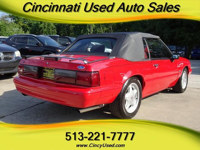 Photo of 1991 Bright Red Ford Mustang