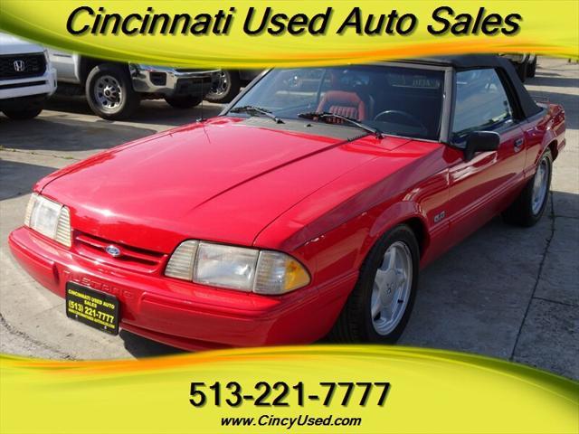 Photo of 1991 Bright Red Ford Mustang