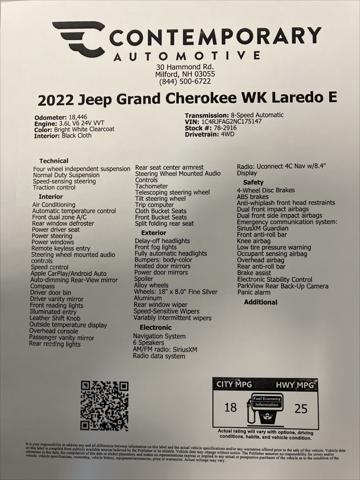 Photo of 2022 Bright White Clearcoat Jeep Grand Cherokee