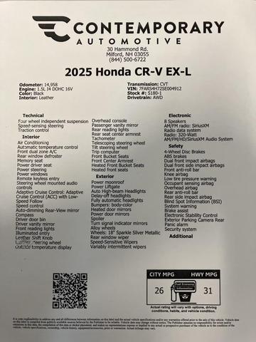 Photo of 2025 Black Honda CR-V