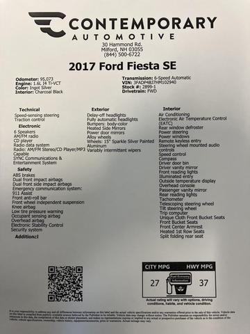 Photo of 2017 Ingot Silver Ford Fiesta