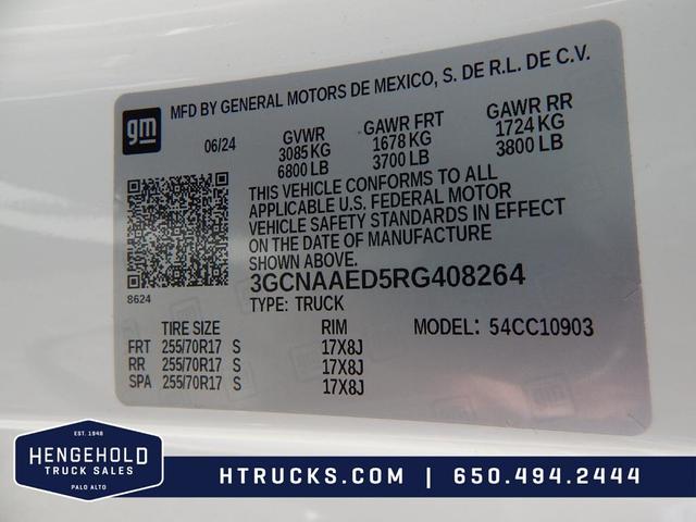 Photo of 2024 White Chevrolet Silverado 1500