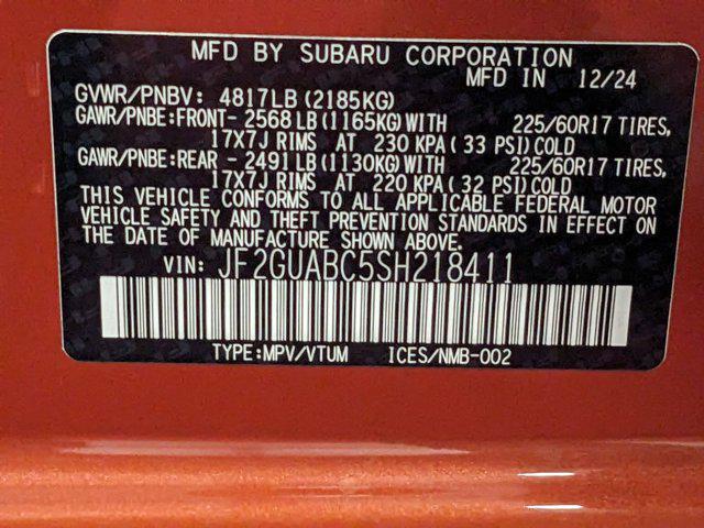 Photo of 2025 Sun Blaze Pearl Subaru Crosstrek