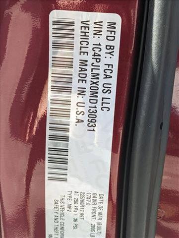 Photo of 2021 Velvet Red Pearlcoat Jeep Cherokee
