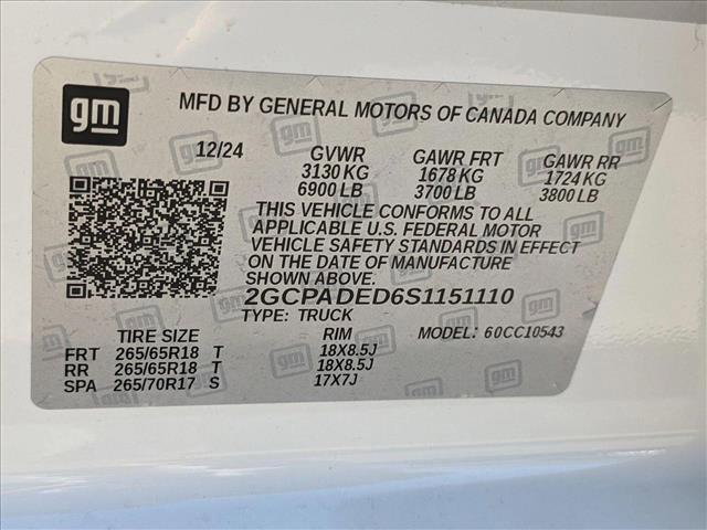 Photo of 2025 Summit White Chevrolet Silverado 1500