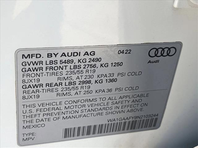 Photo of 2022 White Audi Q5