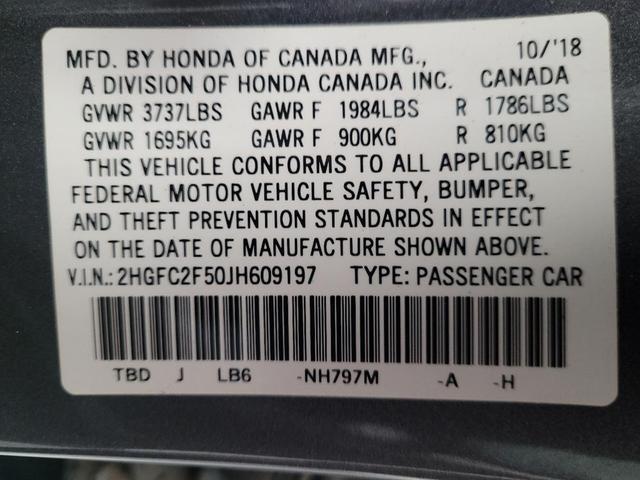 Photo of 2018 Modern Steel Metallic Honda Civic