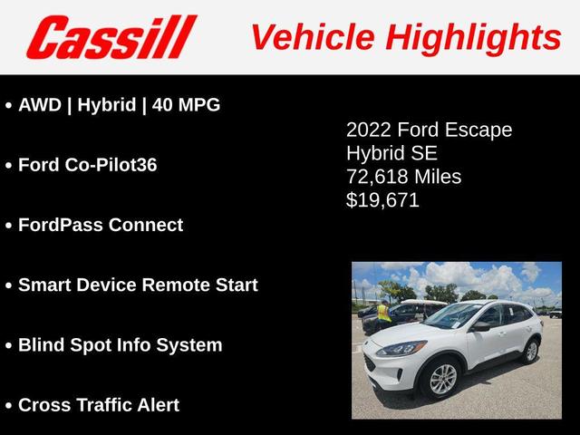 Photo of 2022 OXFORD WHITE Ford Escape