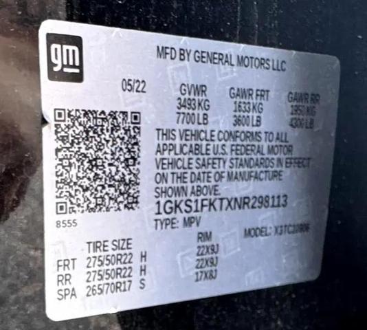 Photo of 2022 Black GMC Yukon XL