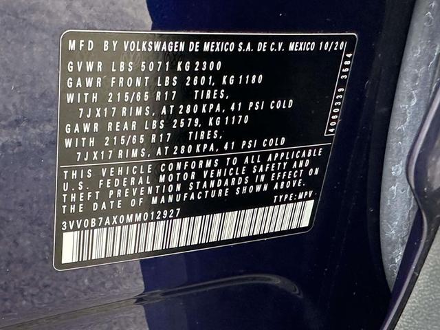 Photo of 2021 Atlantic Blue Metallic Volkswagen Tiguan