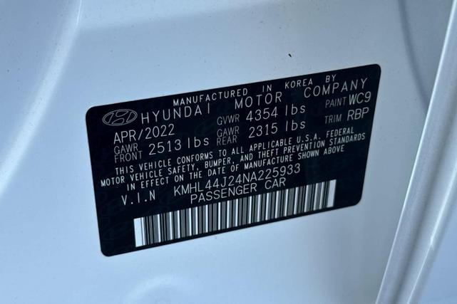 Photo of 2022 Quartz White Hyundai SONATA