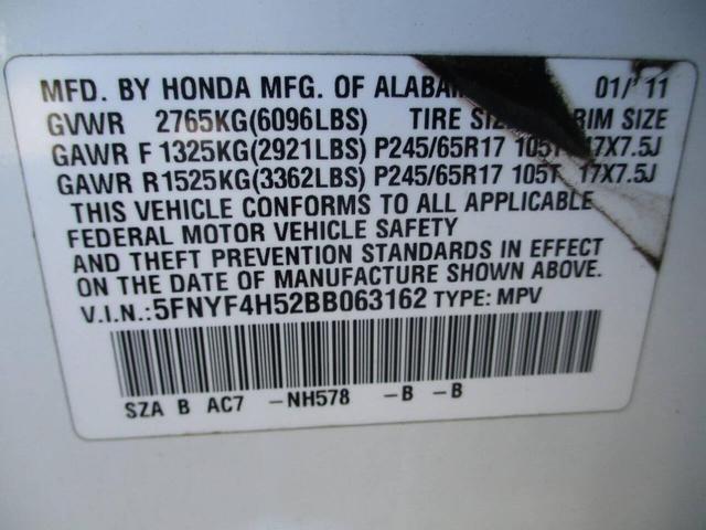 Photo of 2011 Taffeta White Honda Pilot