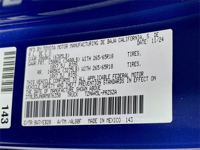 Photo of 2024 Blue Crush Metallic Toyota Tacoma