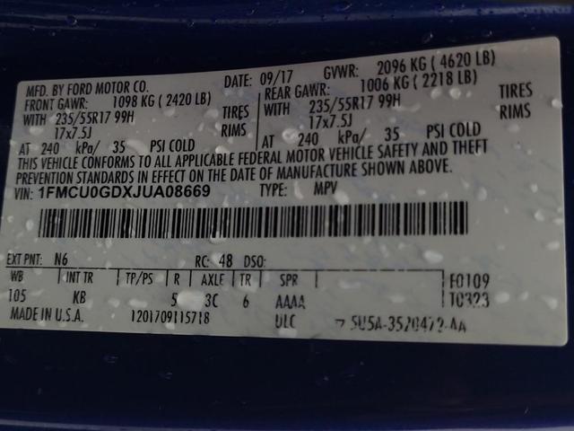 Photo of 2018 Blue Metallic Ford Escape