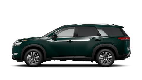 Photo of 2025 Obsidian Green Nissan Pathfinder