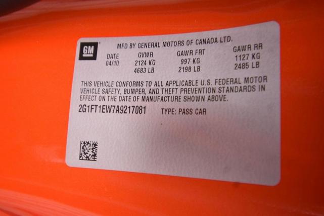 Photo of 2010 Inferno Orange Metallic Chevrolet Camaro