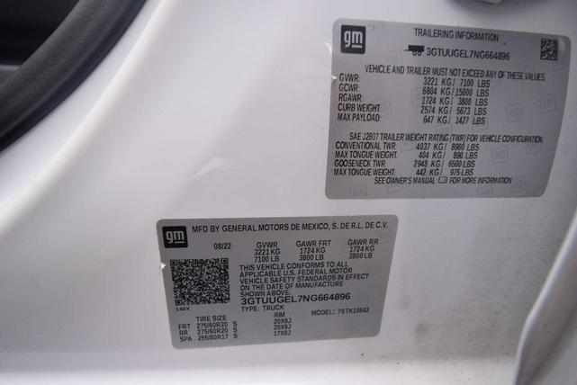 Photo of 2022 White Frost Tri-Coat GMC Sierra 1500