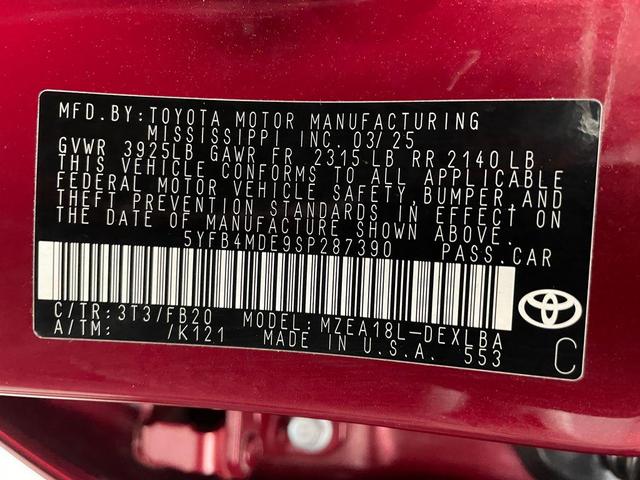Photo of 2025 Pearl Toyota Corolla