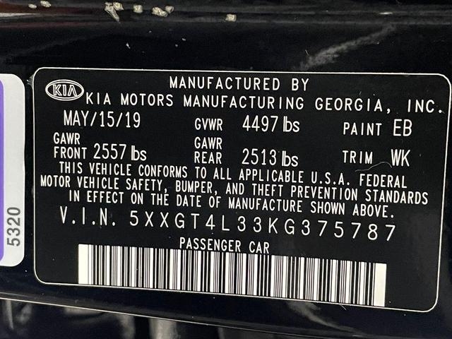Photo of 2019 Ebony Black Kia Optima