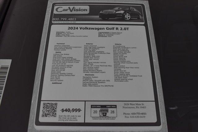 Photo of 2024 Deep Black Pearl Effect Volkswagen Golf R