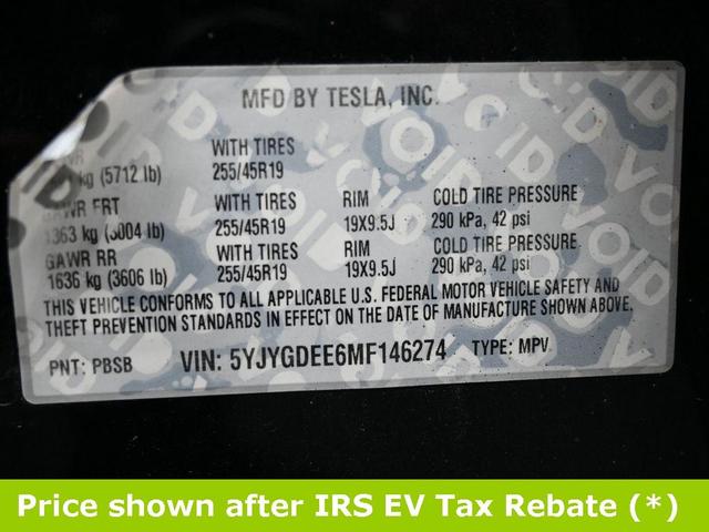 Photo of 2021 Black Tesla Model Y