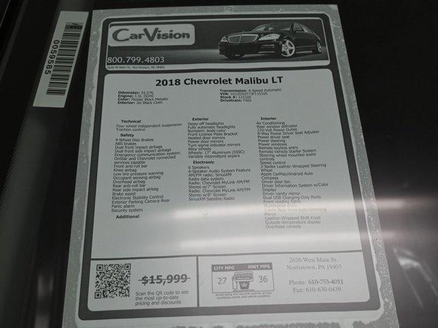 Photo of 2018 Mosaic Black Metallic Chevrolet Malibu