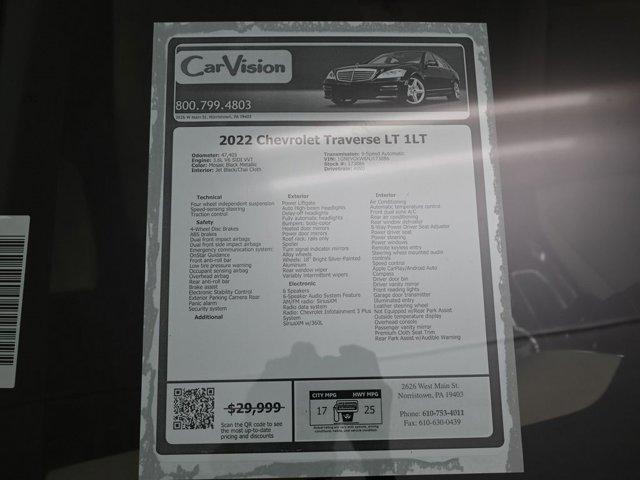 Photo of 2022 Mosaic Black Metallic Chevrolet Traverse