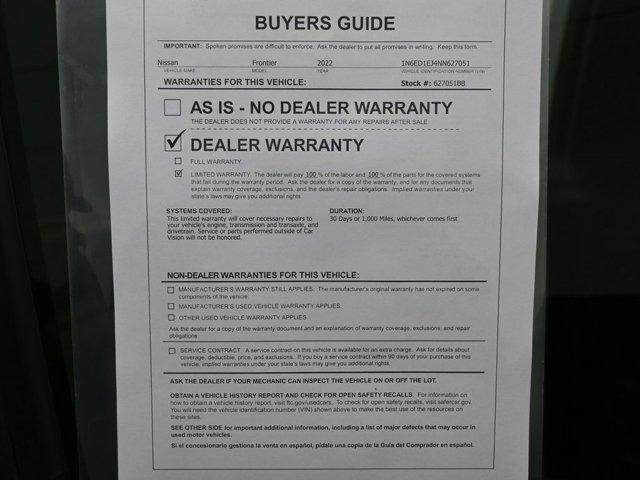 Photo of 2022 Glacier White Nissan Frontier
