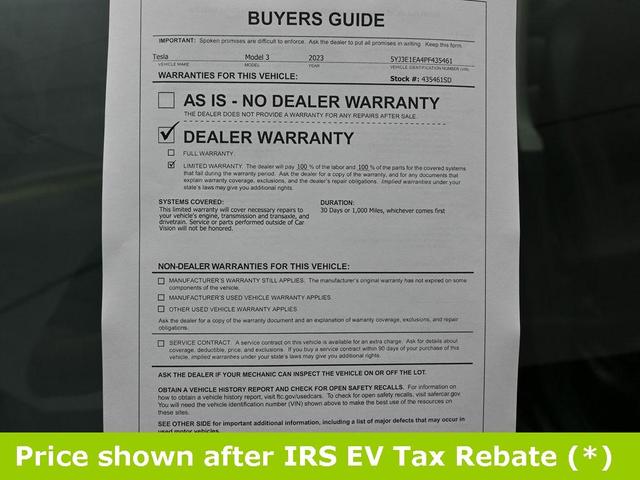 Photo of 2023 Black Tesla Model 3