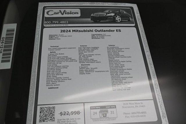 Photo of 2024 Black Mitsubishi Outlander
