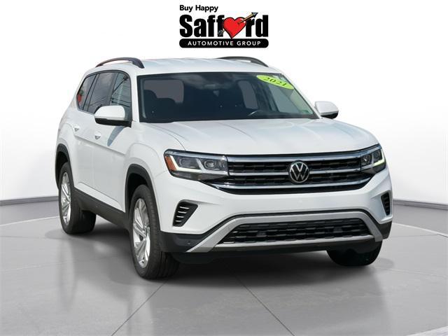 Photo of 2021 Pure White Volkswagen Atlas