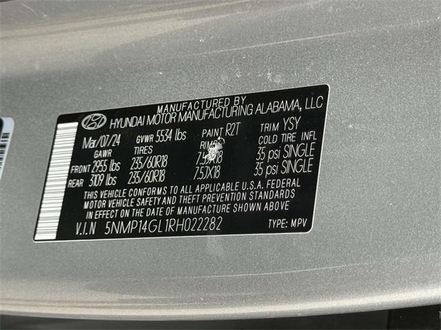 Photo of 2024 Shimmering Silver Hyundai SANTA FE