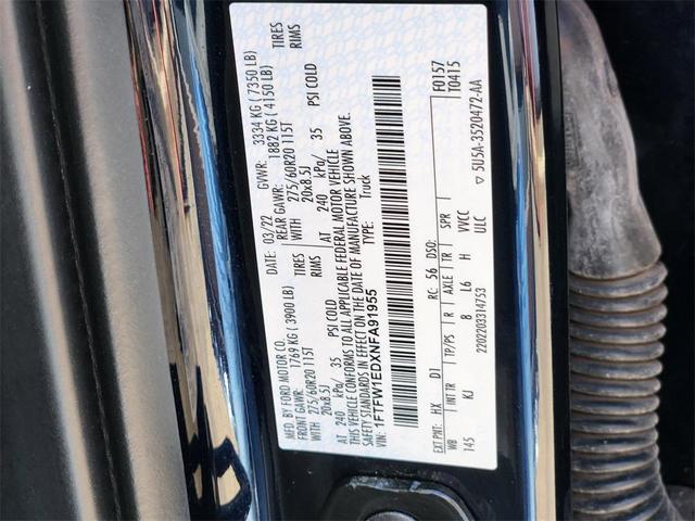 Photo of 2022 Antimatter Blue Metallic Ford F-150