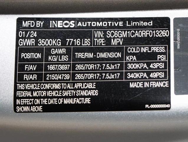 Photo of 2024 Sterling Silver INEOS Grenadier