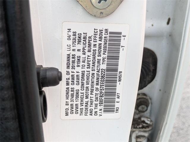 Photo of 2014 Taffeta White Honda Civic