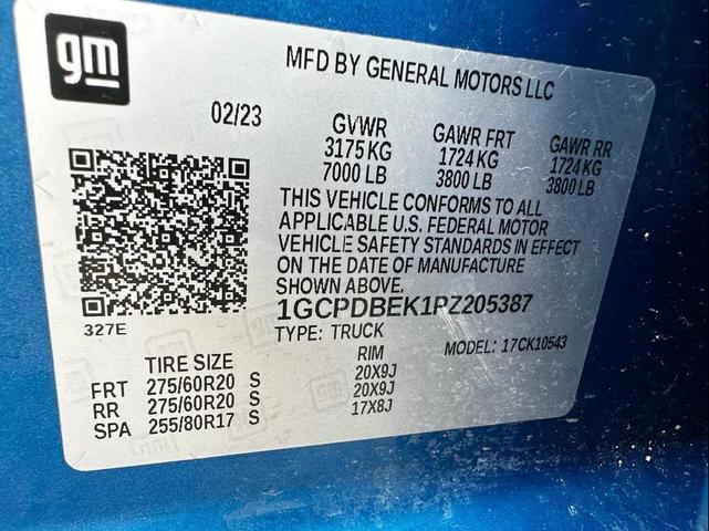 Photo of 2023 Glacier Blue Metallic Chevrolet Silverado 1500