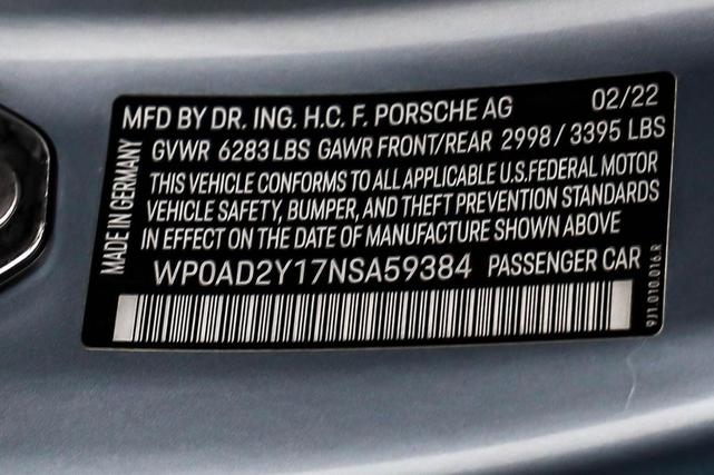 Photo of 2022 Dolomite Silver Metallic Porsche Taycan