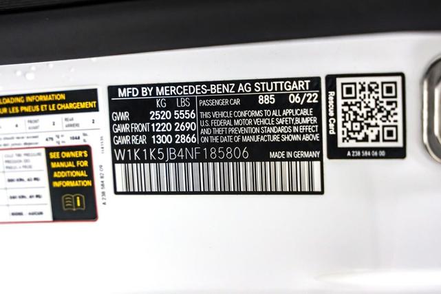Photo of 2022 MANUFAKTUR Moonlight White Mercedes-Benz E-Class