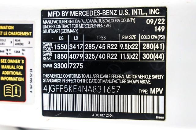 Photo of 2022 Polar White Mercedes-Benz GLS 450