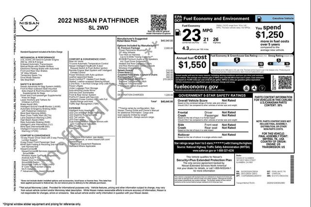 Photo of 2022 Pearl White Tricoat Nissan Pathfinder