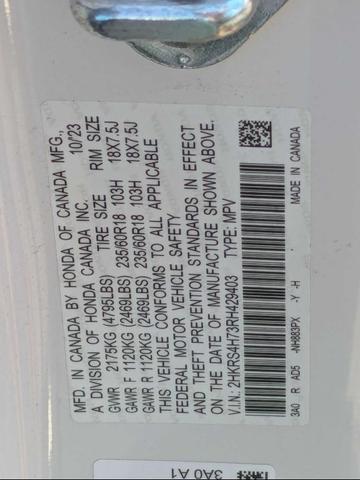 Photo of 2024 Platinum White Pearl Honda CR-V