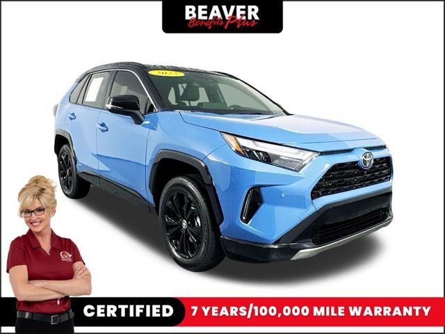 Photo of 2025 Cavalry Blue/Midnight Black Metallic Toyota RAV4 Hybrid