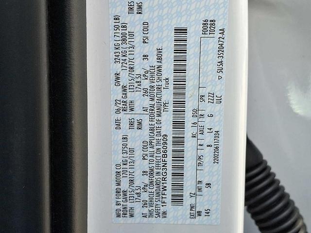Photo of 2022 Oxford White Ford F-150