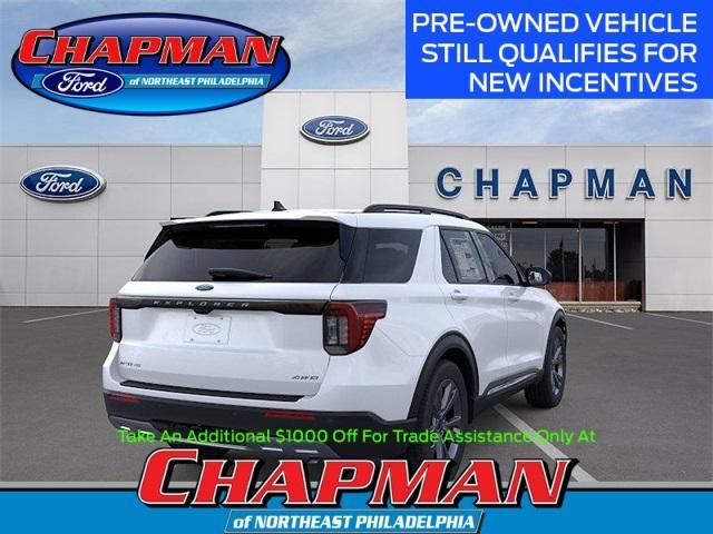 Photo of 2025 White Metallic Ford Explorer