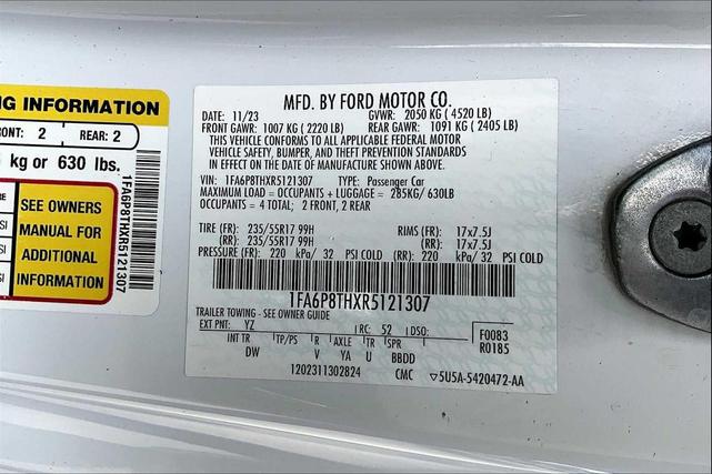 Photo of 2024 Oxford White Ford Mustang