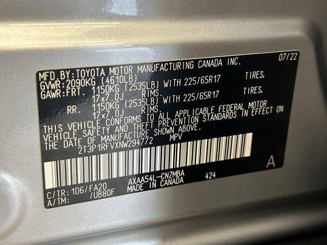 Photo of 2022 Silver Sky Metallic Toyota RAV4
