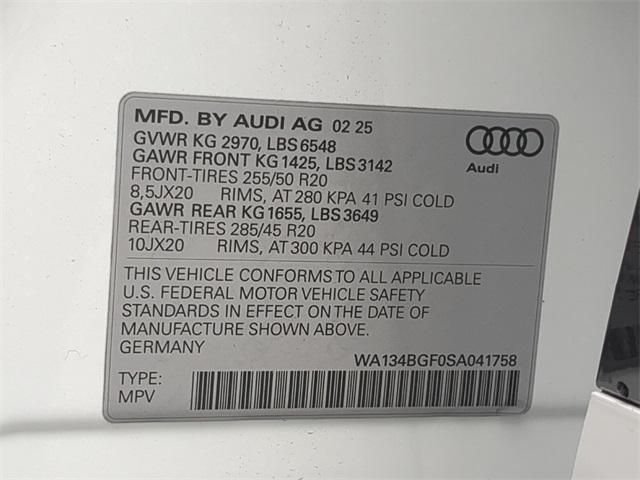 Photo of 2025 Glacier White Metallic Audi Q6 e-tron