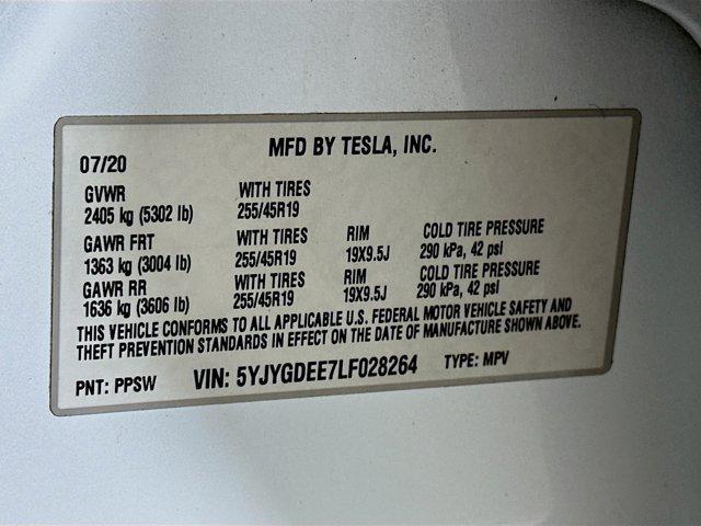 Photo of 2020 Pearl White Multi-Coat Tesla Model Y