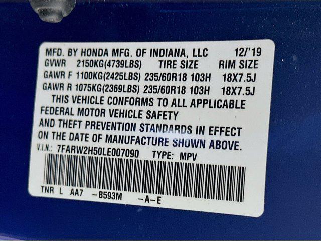 Photo of 2020 Aegean Blue Metallic Honda CR-V